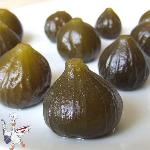Unripe Fig Jam | giverecipe.com 未熟无花果酱