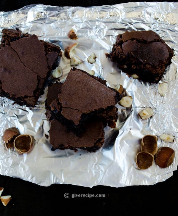 Double Chocolate Brownies | #chocolate #brownies #dessert | giverecipe.com 双层巧克力布朗尼| #巧克力#布朗尼#甜点| giverecipe.com