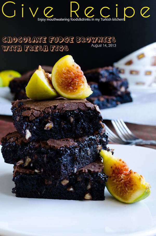 巧克力软糖果仁巧克力与图|#cocolate #brownies #figs #dessert