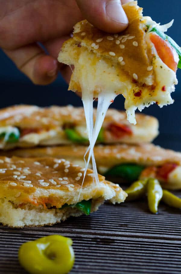 番茄奶酪帕尼尼三明治