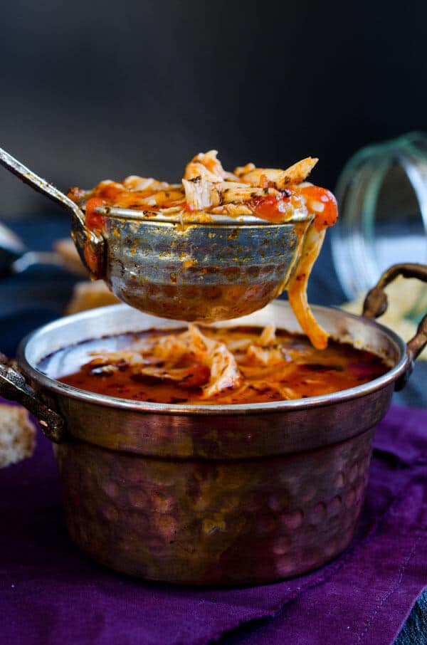 Tomato Chicken Orzo Soup | giverecipe.com | #soup #orzo #chicken