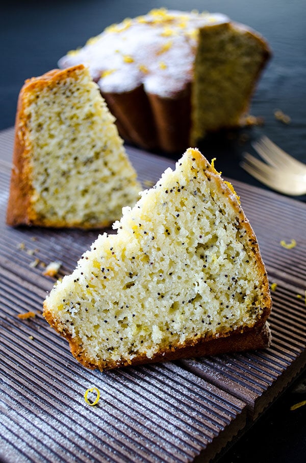 柠檬罂粟种子蛋糕|giverecipe.com |#lemon #cake #poppyseed