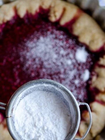 Rustic Raspberry Tart | giverecipe.com | # Tart #dessert # Raspberry