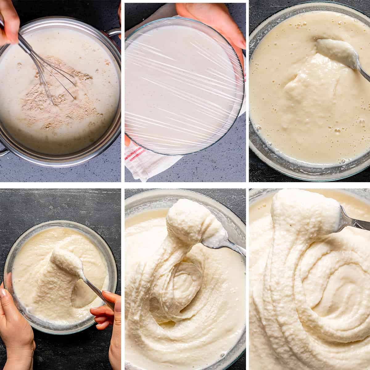 这是一组图片拼贴，展示了如何在没有冰淇淋机的情况下制作冰淇淋。
