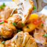 鸡肉和土豆和西红柿酱giverecipe.com | | # # chickenandpotatoes鸡