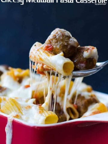 俗气的肉丸面食砂锅|狗万正规品牌giverecipe.com |#pasta #狗万正规品牌casserole.
