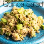 Tangy鳄梨奎奴亚藜沙拉|giverecipe.com |＃Quinoa #avocado.